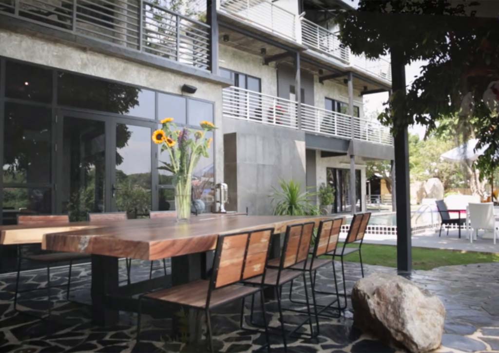 Urban, contemporary while being surrounded with antiquities.