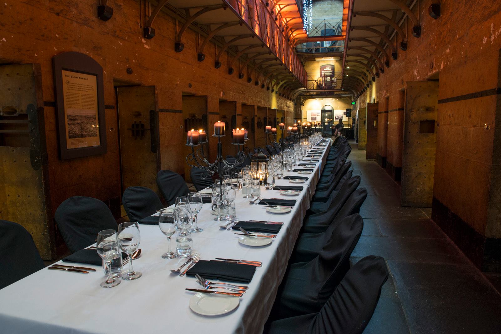 One of Australia’s most fascinating tourist attractions, the Gaol can transform through lighting into an unexpected and unique setting in the heart of Melbourne.