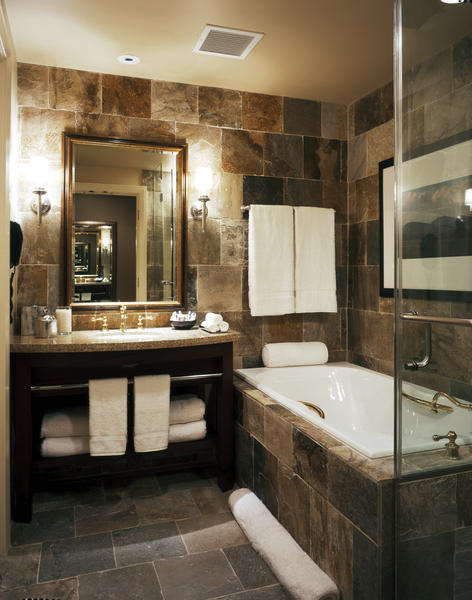 Spacious, luxurious bathrooms.