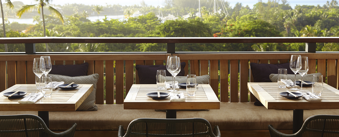 The Island House offers a range of eclectic choices for dining throughout the day.