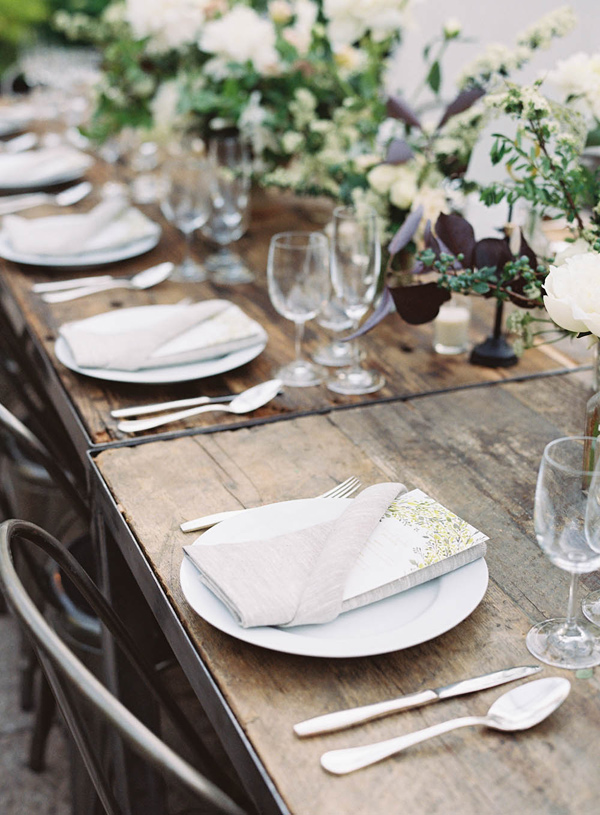 Floral Design and Flower Crown: Saipua | Rentals: Broadway Party Rentals and Patina Vintage Rentals