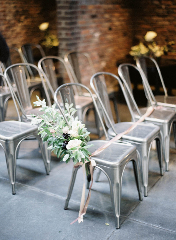 Floral Design and Flower Crown: Saipua | Rentals: Broadway Party Rentals and Patina Vintage Rentals