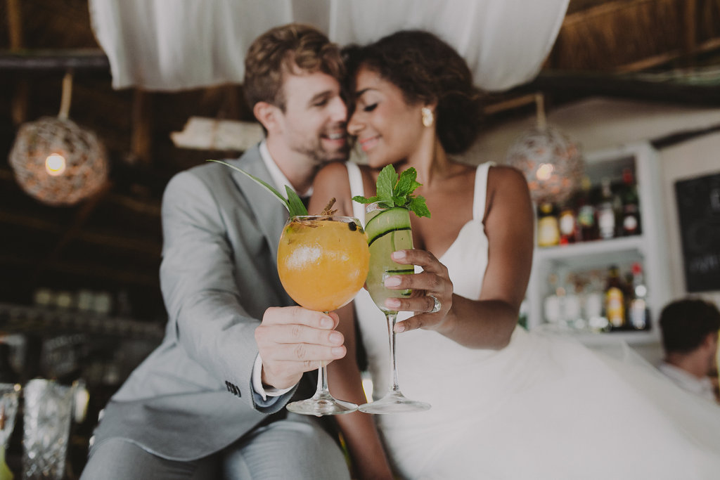 Delicious cocktails from the bar.