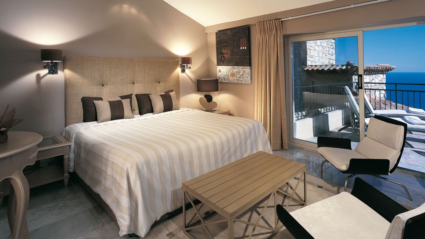 The Deluxe guest rooms at the Chèvre d’Or are all spread out inside the medieval village of Eze.