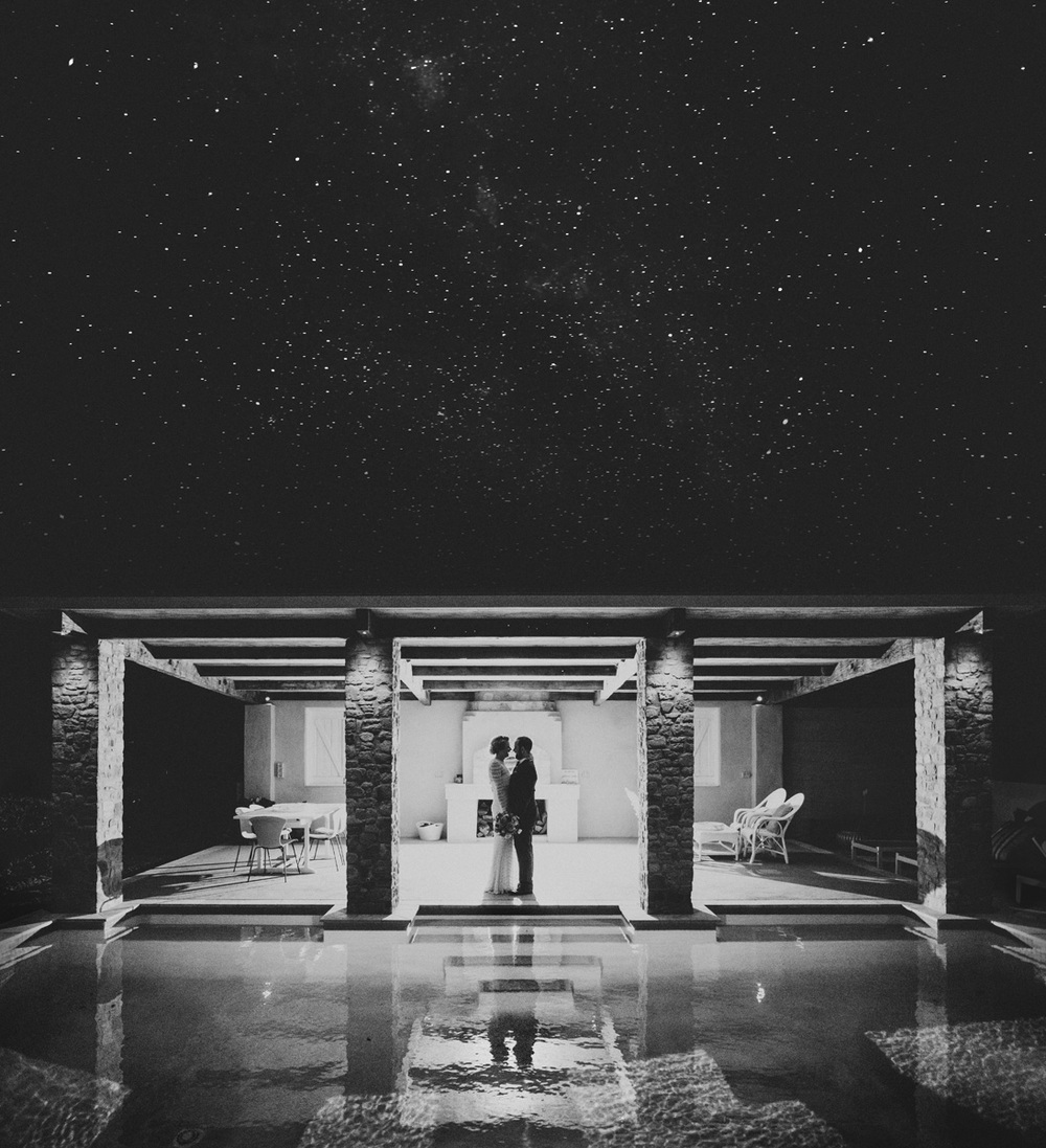 As night approaches and the lighting in the trees and gardens and cabana warms up you will experience another dimension to your special day.
