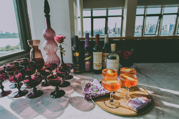 Event Design and Styling: Events by Melissa McNeeley | Florist: Tom Borgese | Catering and Wedding Cake: Reynard | Vintage Furniture, Props and Television: Patina Rentals