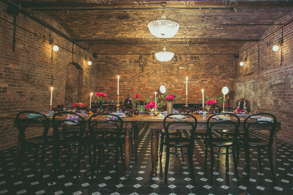 Event Design and Styling: Events by Melissa McNeeley | Florist: Tom Borgese | Vintage Furniture, Props and Television: Patina Rentals