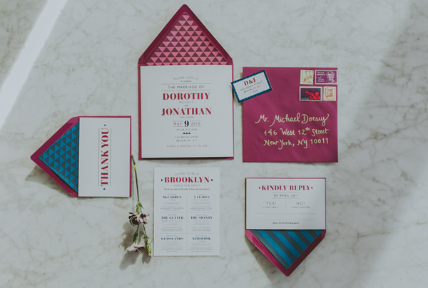 Wedding Invitations and Change of Address Cards: Alix Sorrell | Event Design and Styling: Events by Melissa McNeeley