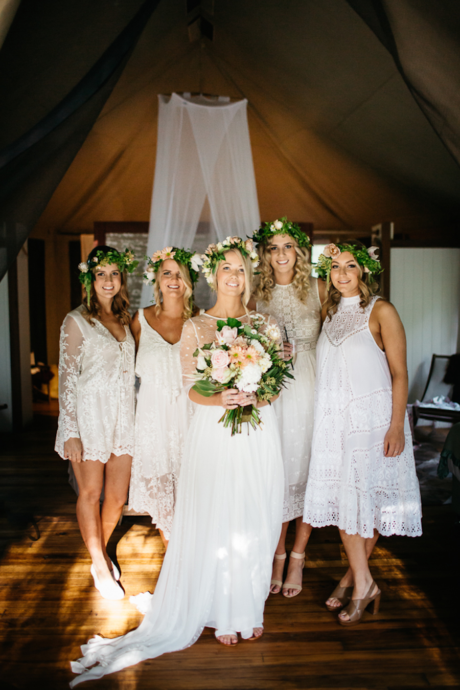 Flowers: The Sisters | Brides Dress & Veil: Grace Loves Lace