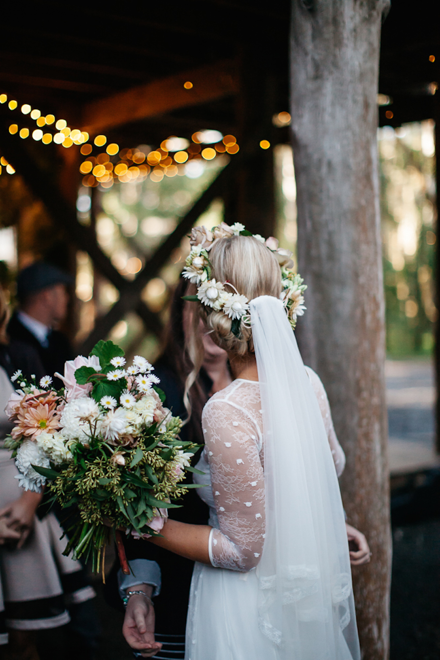 Flowers: The Sisters | Brides Dress & Veil: Grace Loves Lace