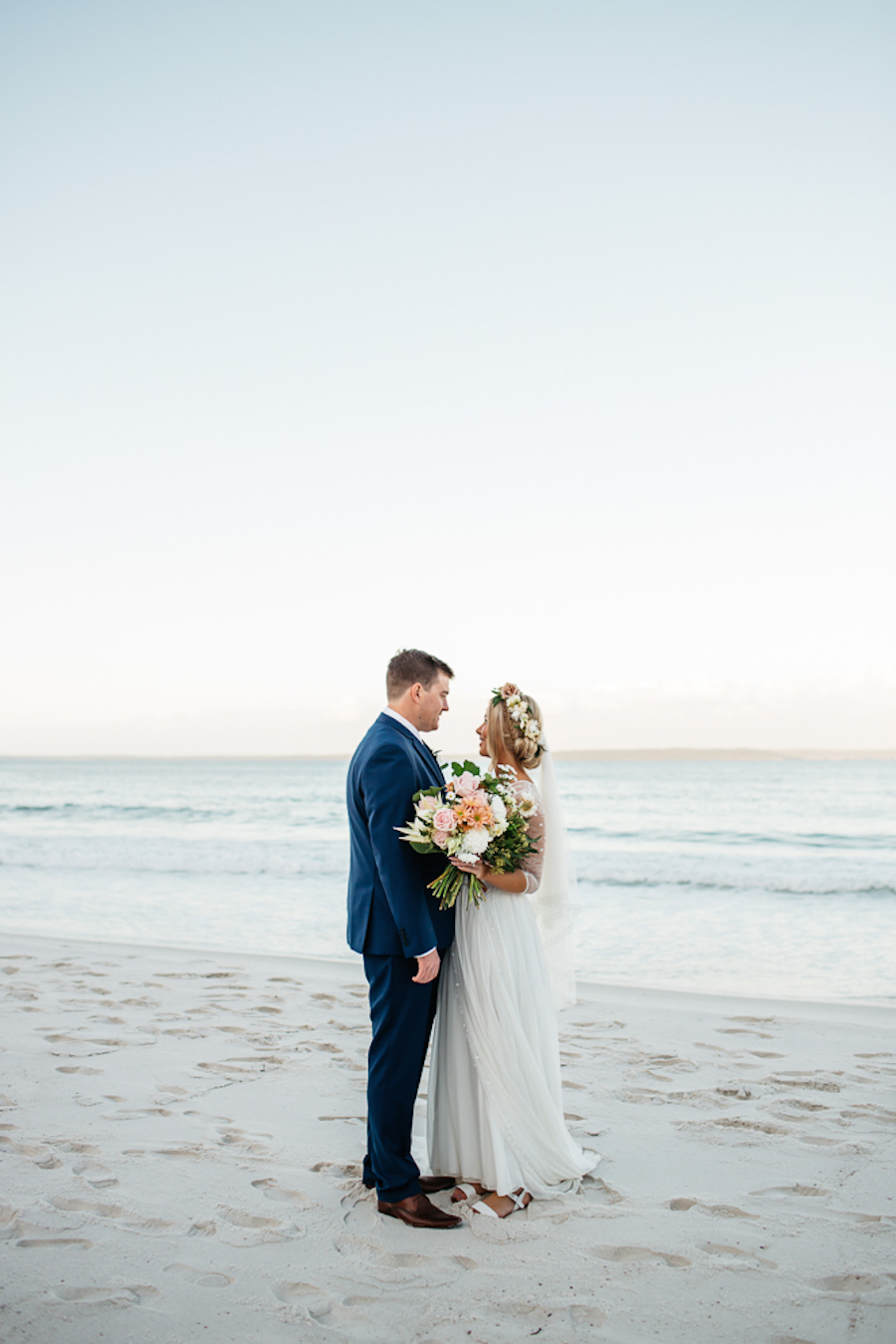 Flowers: The Sisters | Brides Dress & Veil: Grace Loves Lace