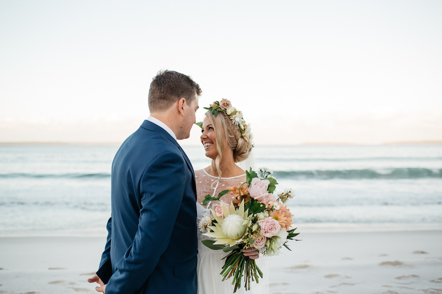 Flowers: The Sisters | Brides Dress & Veil: Grace Loves Lace