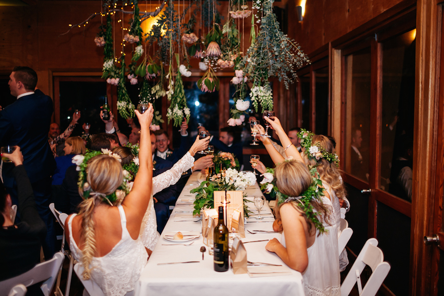 Flowers: The Sisters | Brides Dress & Veil: Grace Loves Lace