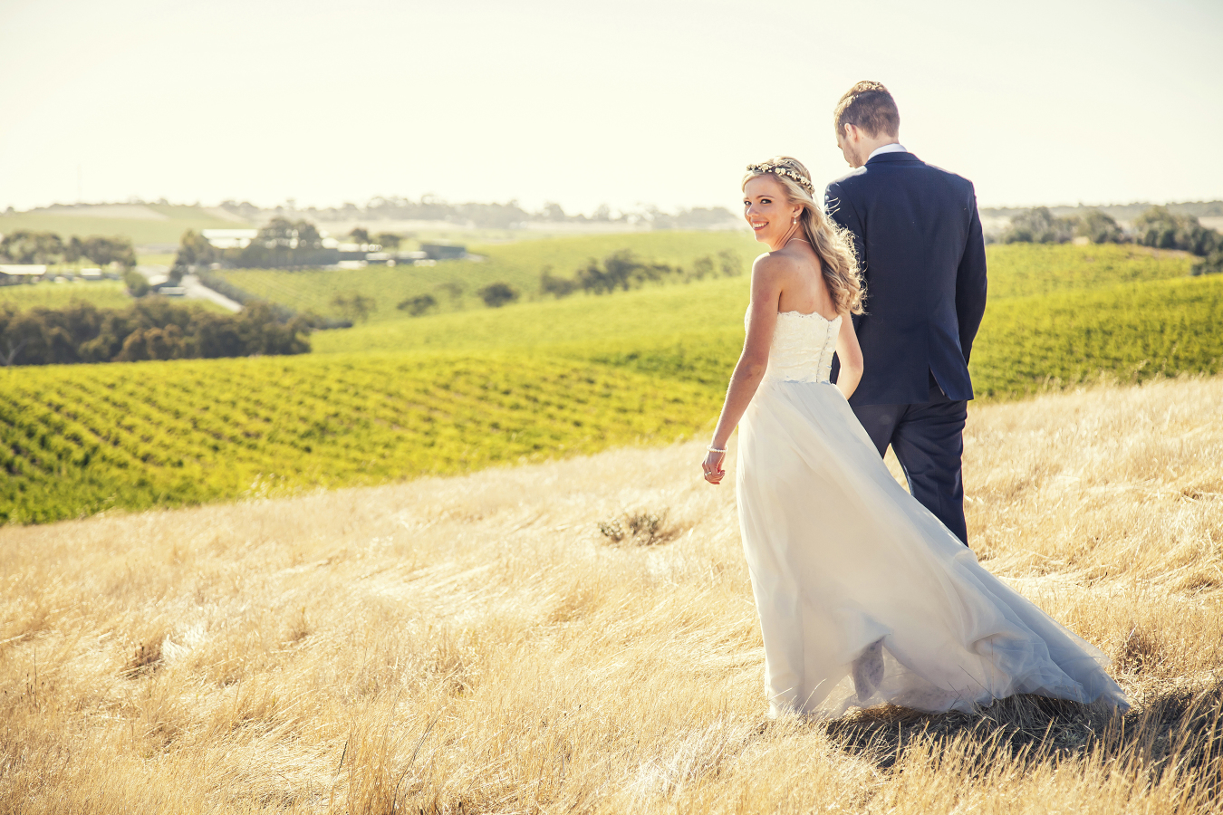 Beautiful backdrop for wedding photos.