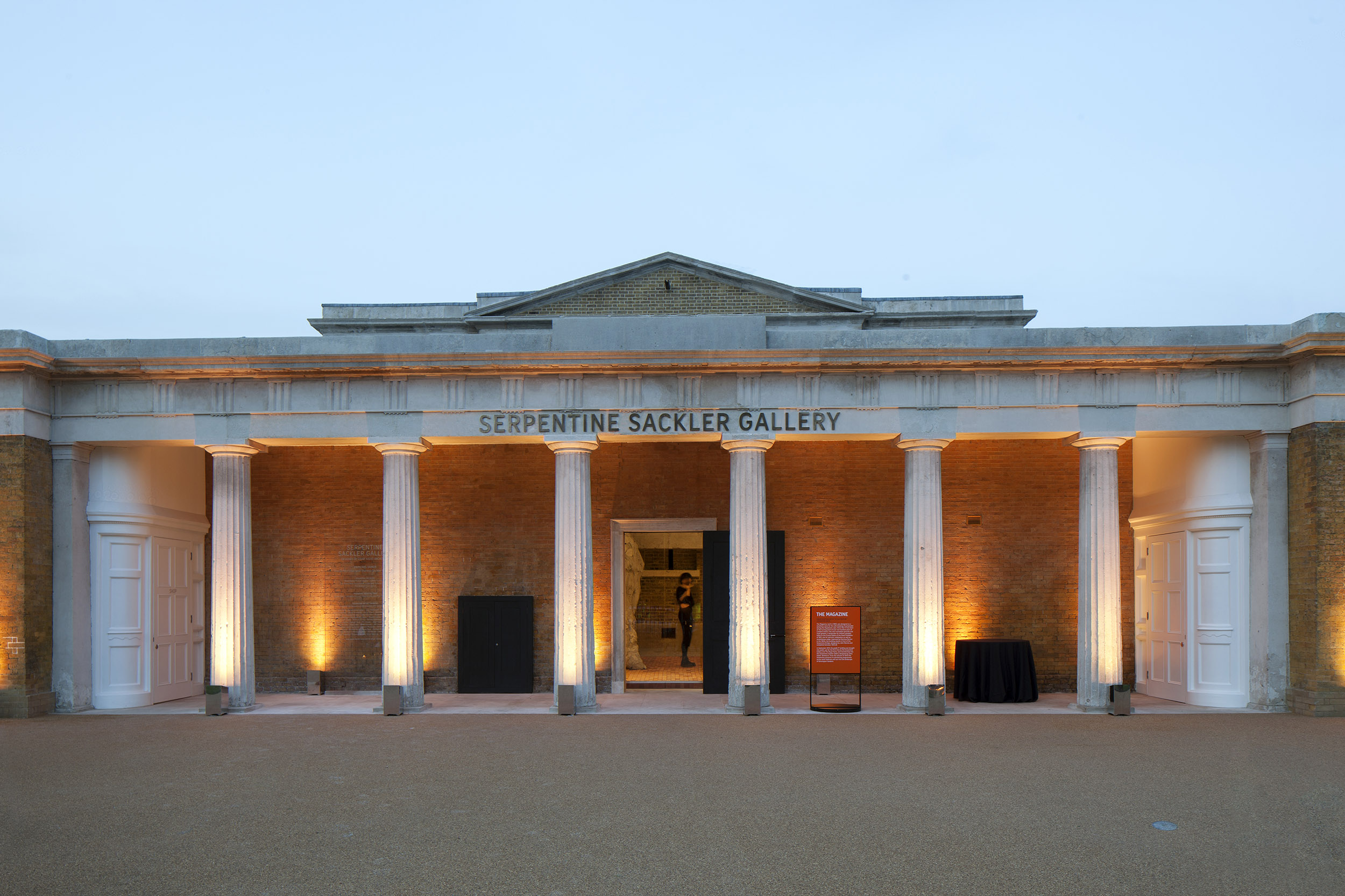 Exterior view of Serpentine Galleries.