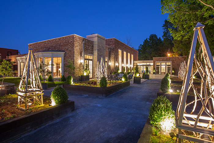 Apiary a night, creates a romantic vibe.