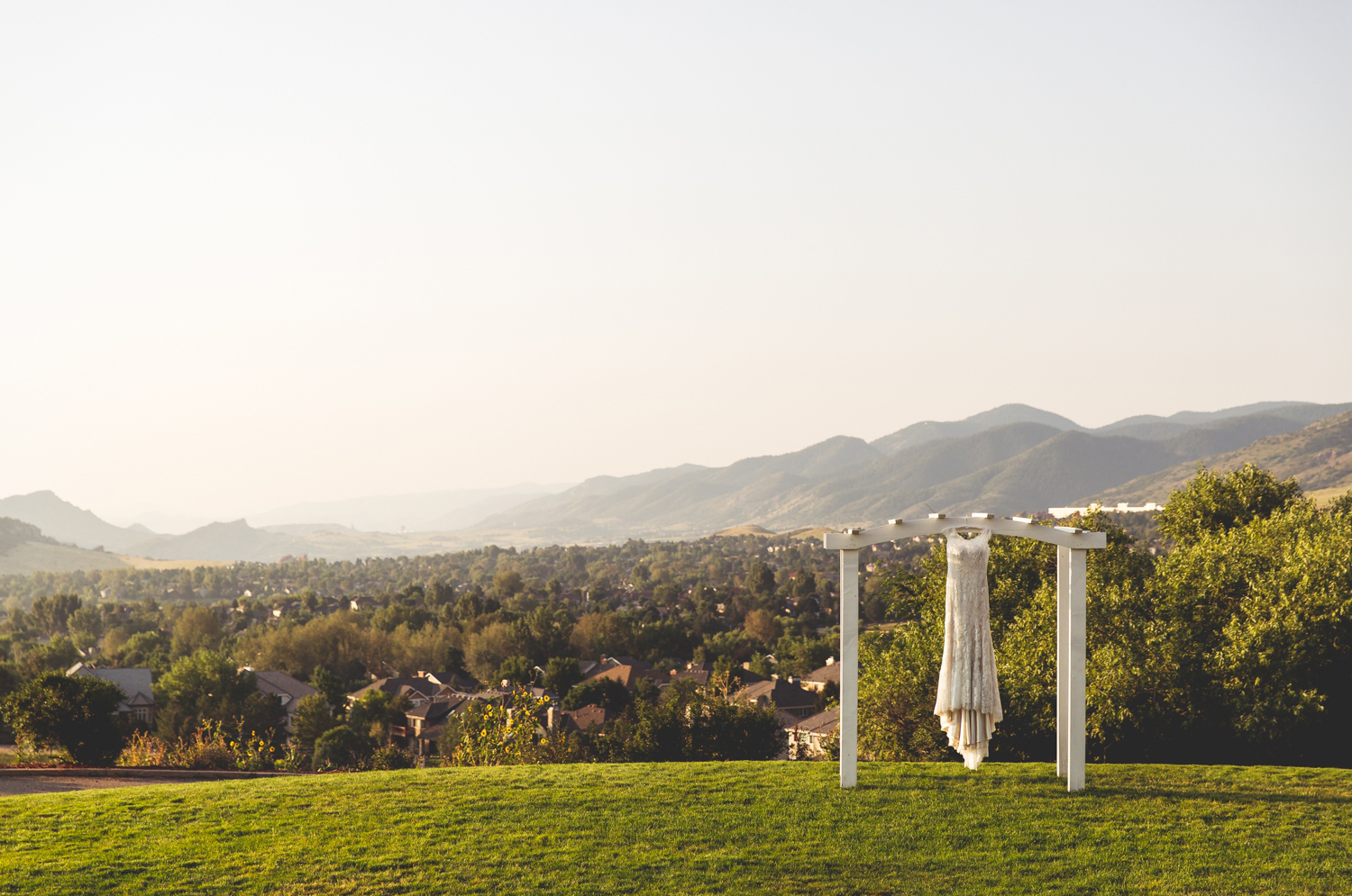Our 6 acre venue is surrounded by panoramic views of the Rocky Mountains and Denver.