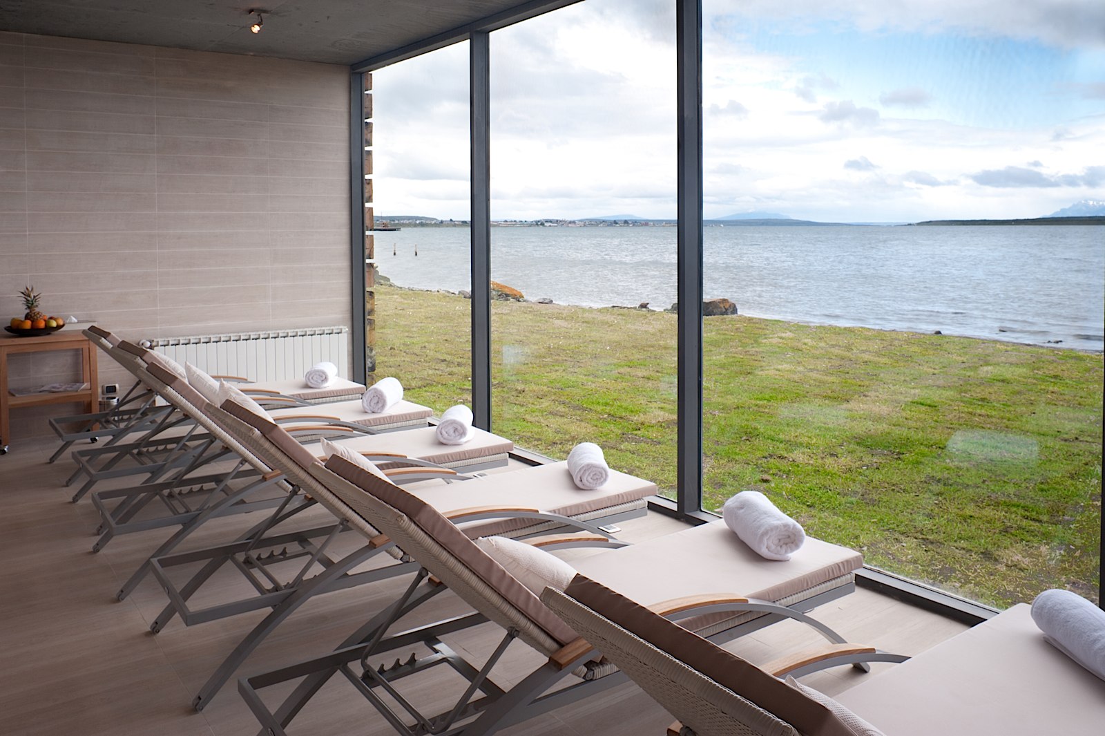 The hotel offers 57 rooms and suites, a world-class spa, a gourmet restaurant and more than 20 different excursions—including ones to Torres del Paine National Park.