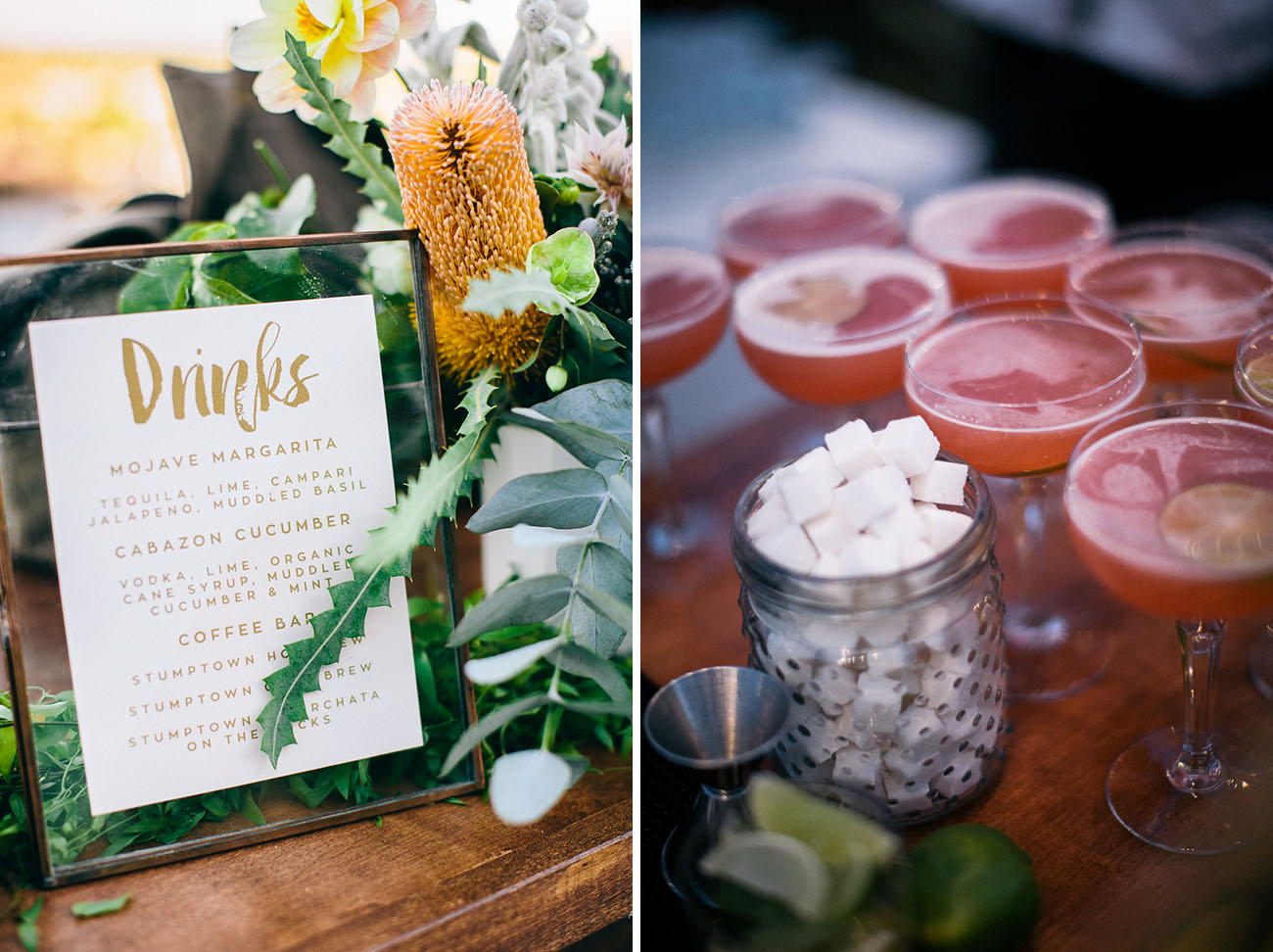 Event Planning & Floral Design: Hello Gem | Cocktails: The Spare Room Off-Site