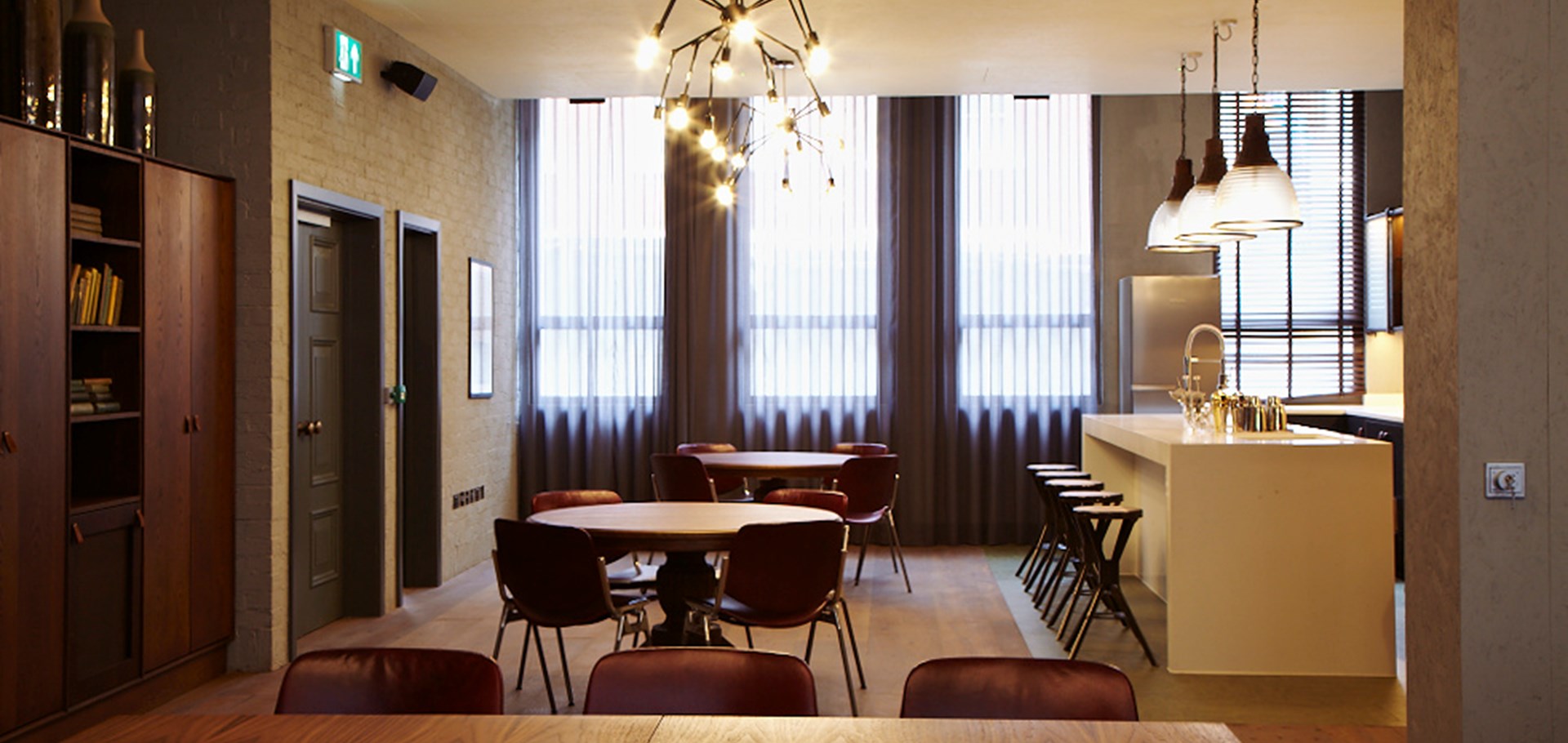 The Apartment flips to party space when the sun goes down with space for 250 revellers.