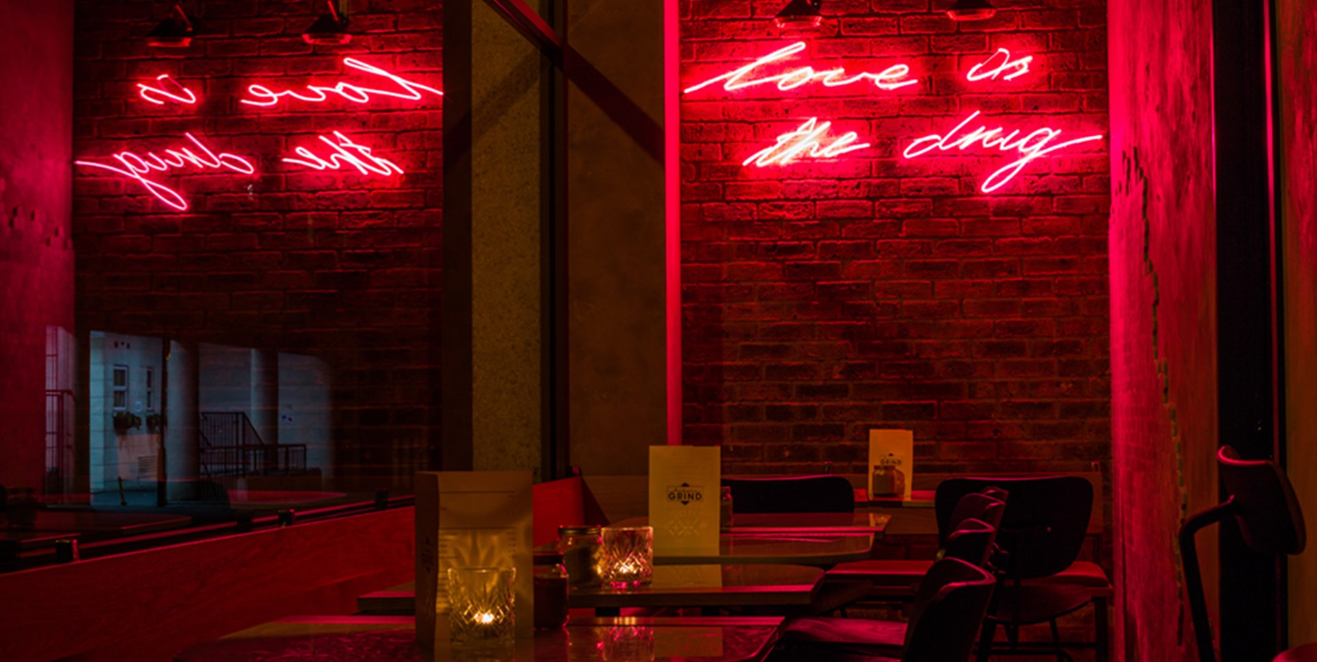 The guys at Holborn Grind serve up coffees and cocktails to the masses, from breakfast through to supper.