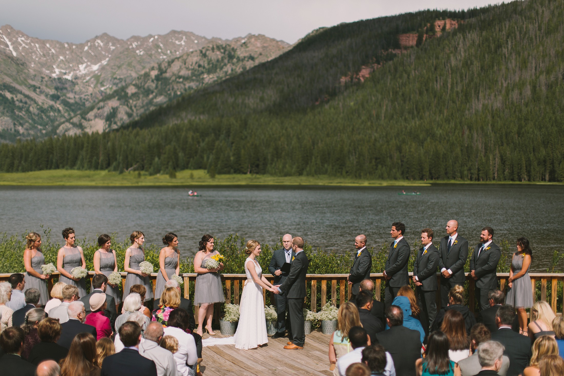 With two custom log pavilions, and a ceremony deck that boasts mountain views guaranteed to take your breath away, it’s no wonder couples from all over the country come here to say “I do.”