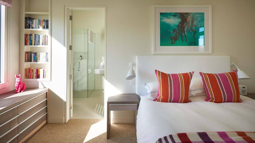 Up to eight people in four king bedrooms, each with ensuite.