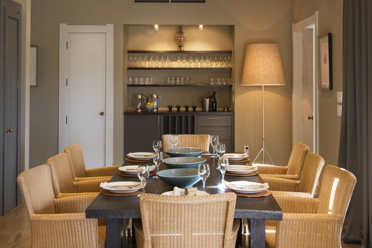 Beautiful dining room at Riverside Lodge 2.
