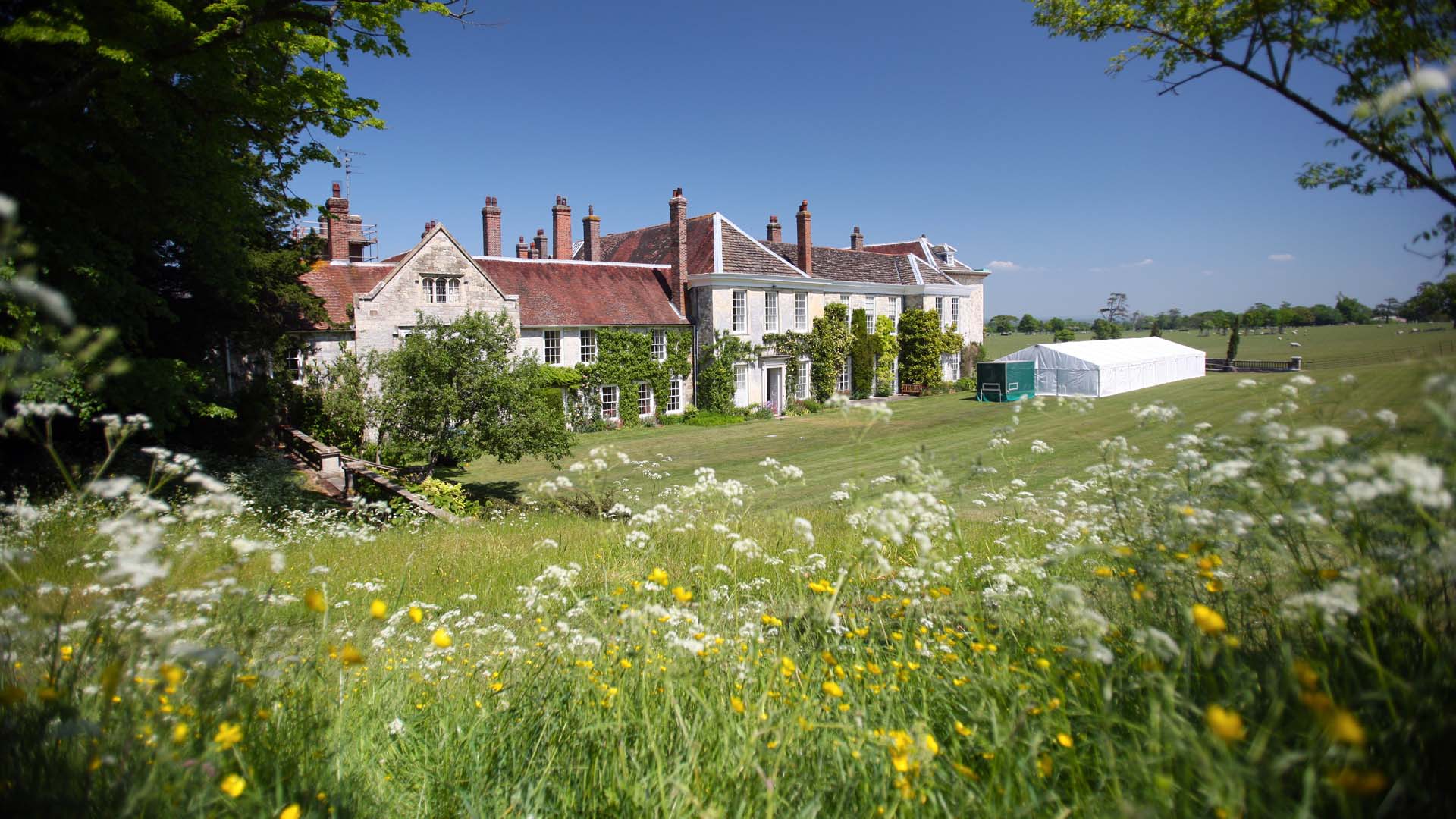 The Park at Firle Place offers several locations for marquees and can cater for events of any size.
