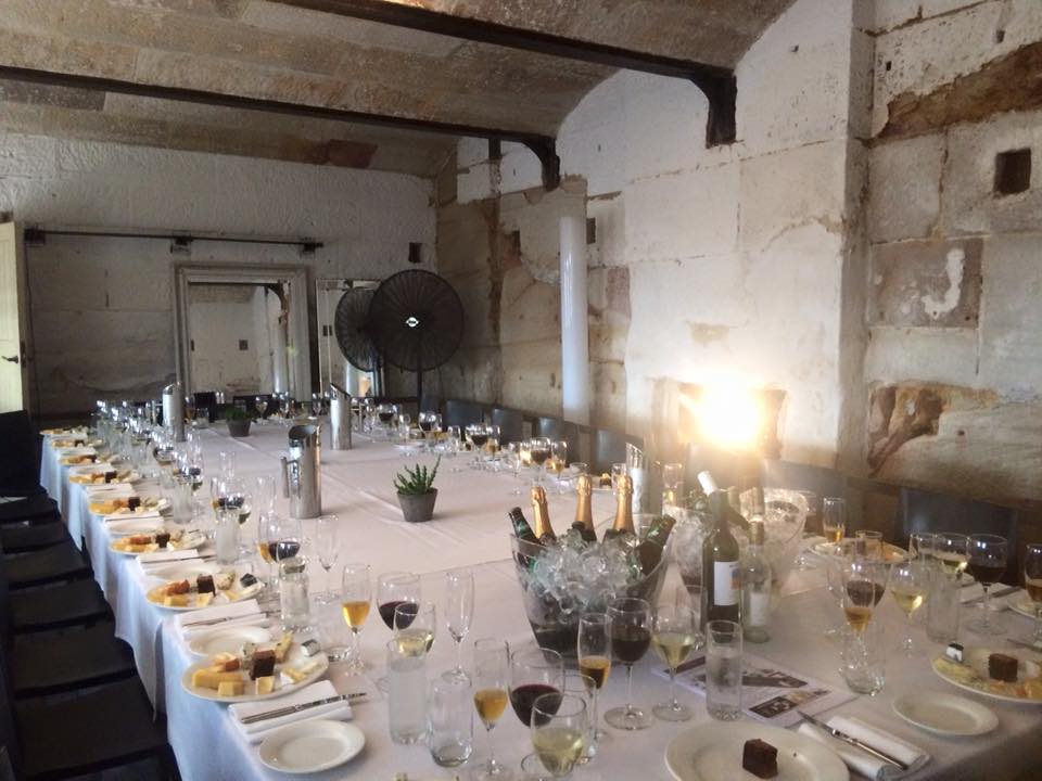 Private dining room at Fort Denison.