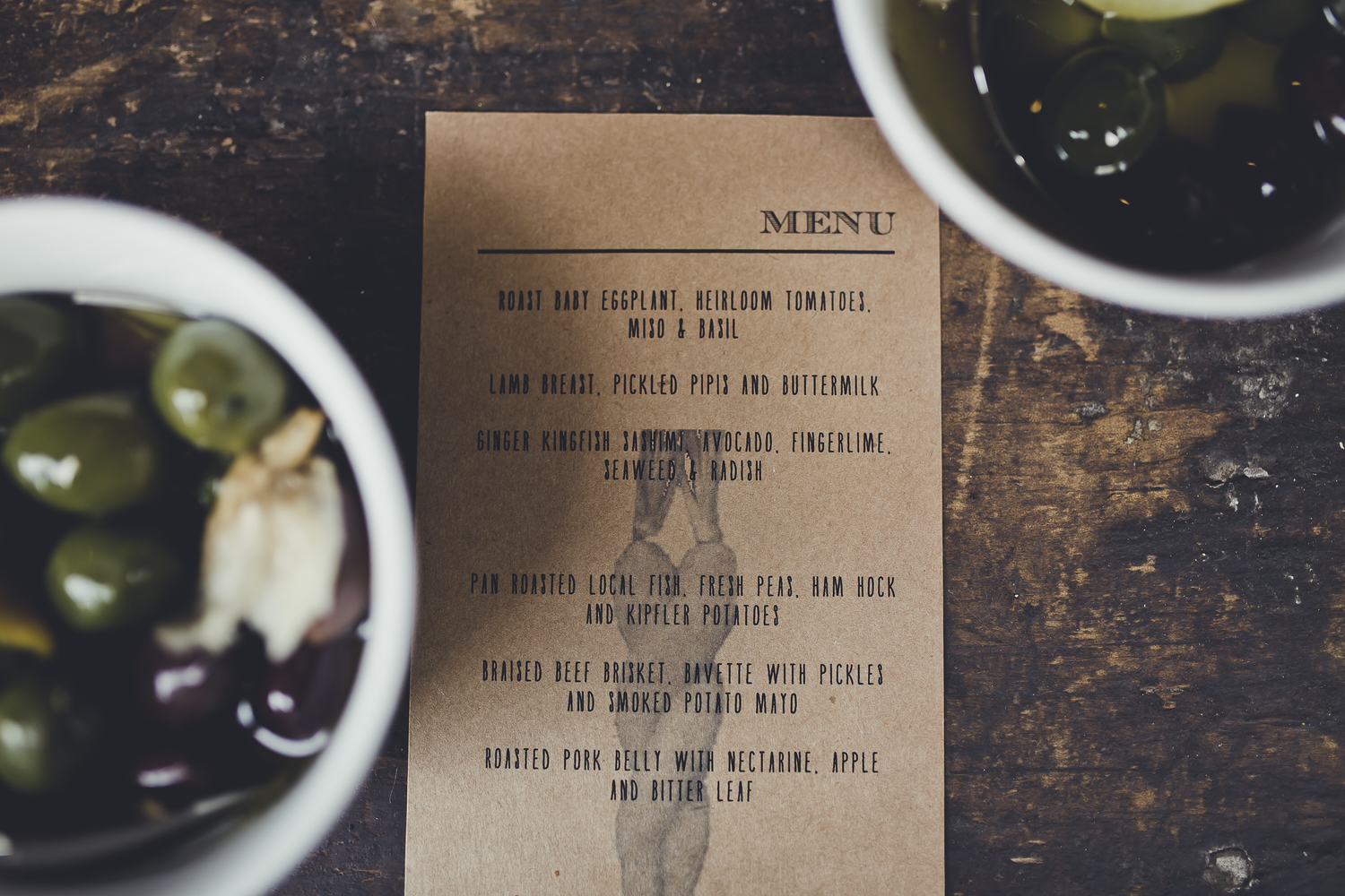 Custom menu for your event.
