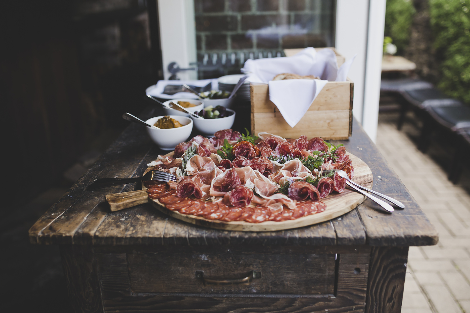 Our experienced chefs and event team will work with you to curate a menu using fresh, local and organic produce, much of which is grown onsite in our kitchen garden or at our organic farm nearby.