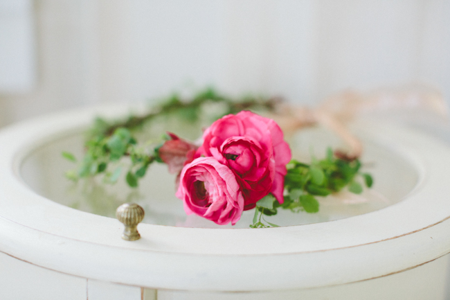 Flower crown for the bride.