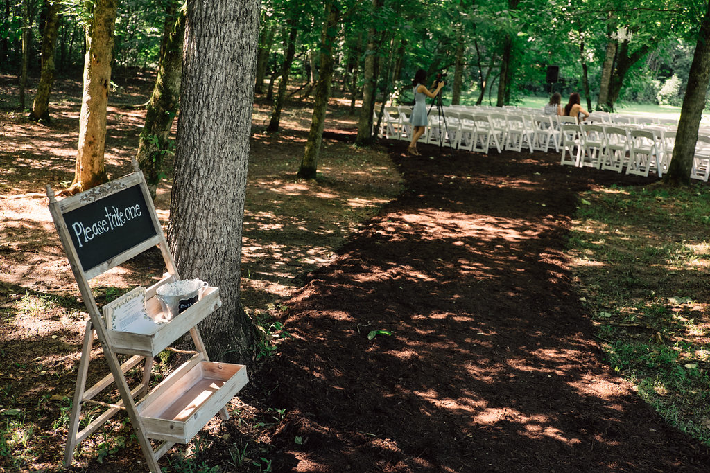 Shaded Outdoor Wedding Ceremony