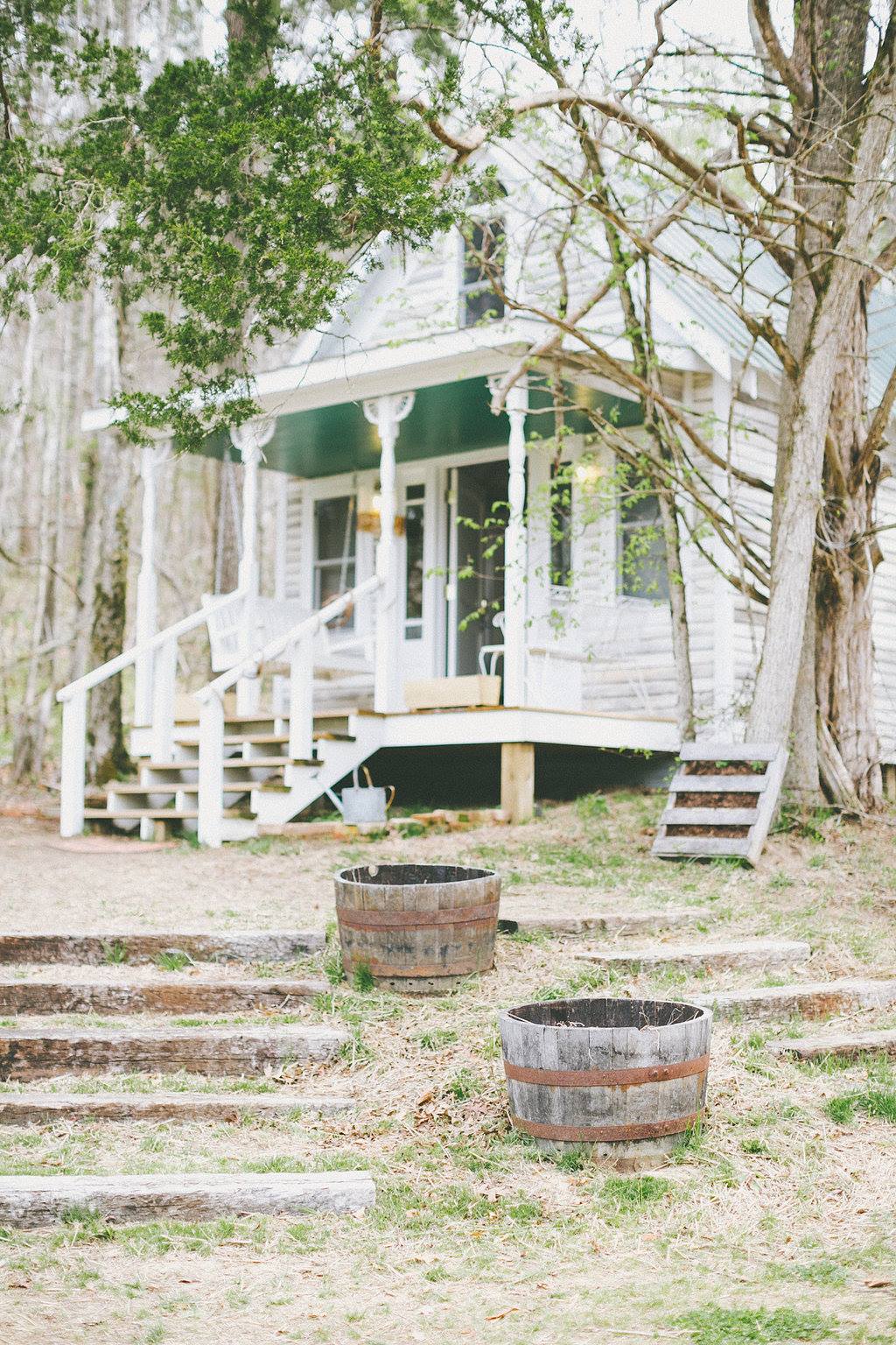 Our historic tobacco Barn, darling bride's cottage and rustic groom's cabin are the perfect place to spend time with your bridal party.