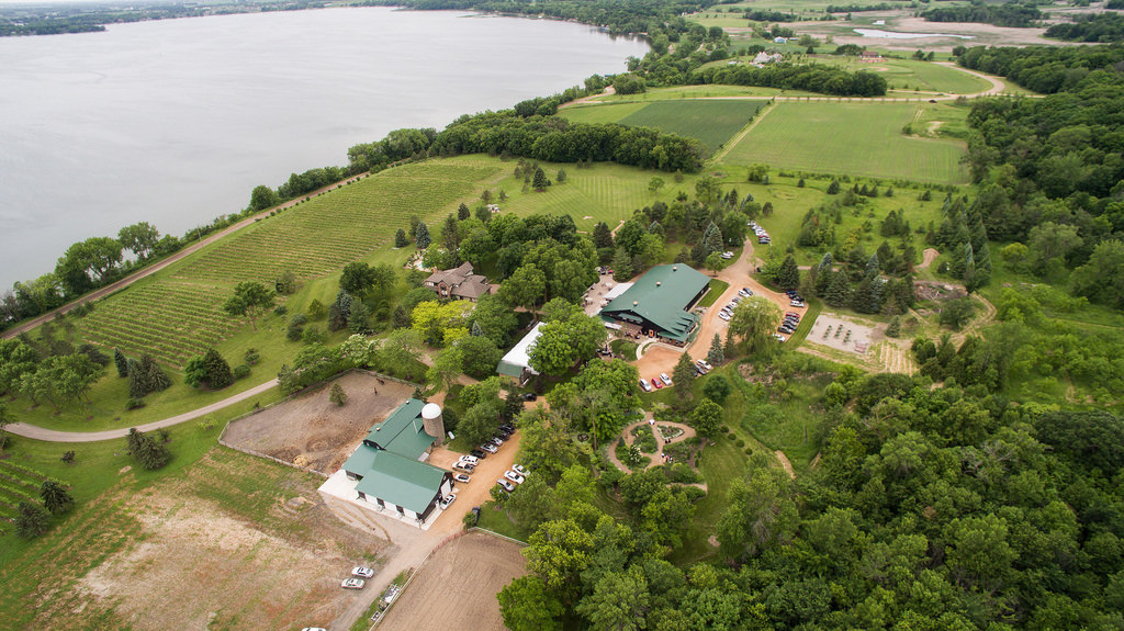 Aerial view of the Winery.