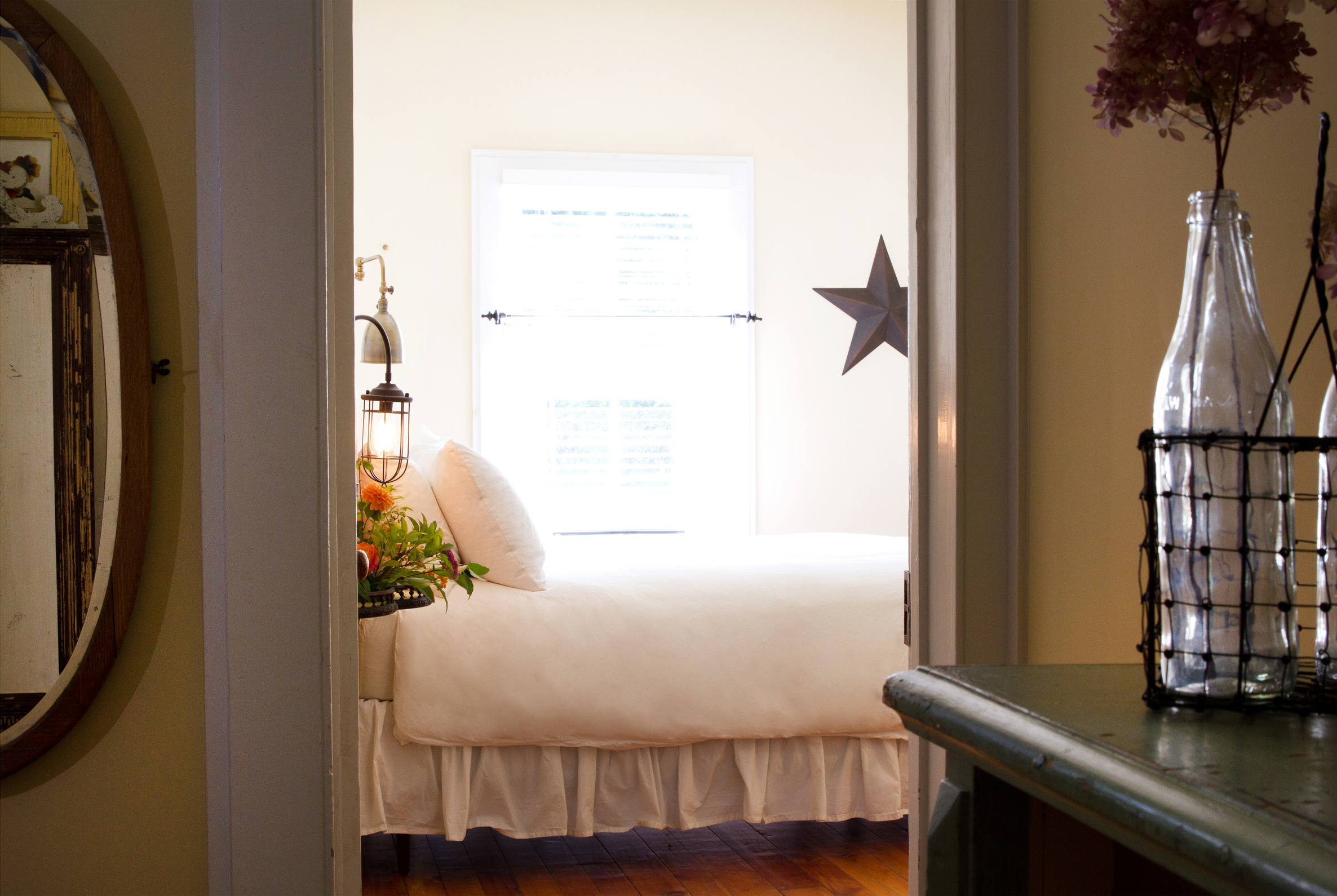 Our spacious guest rooms offer a quiet respite from the world outside – escape into soft down duvet linens and enjoy the country air.