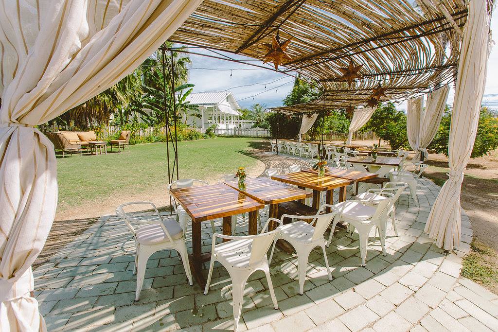 Enjoy a meal under the pavilion.
