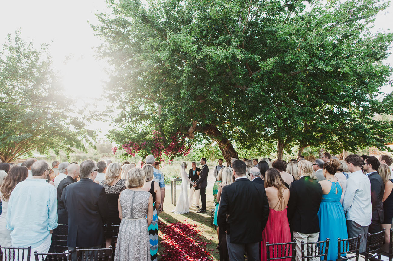 Outdoor ceremony surrounded by your loved ones.