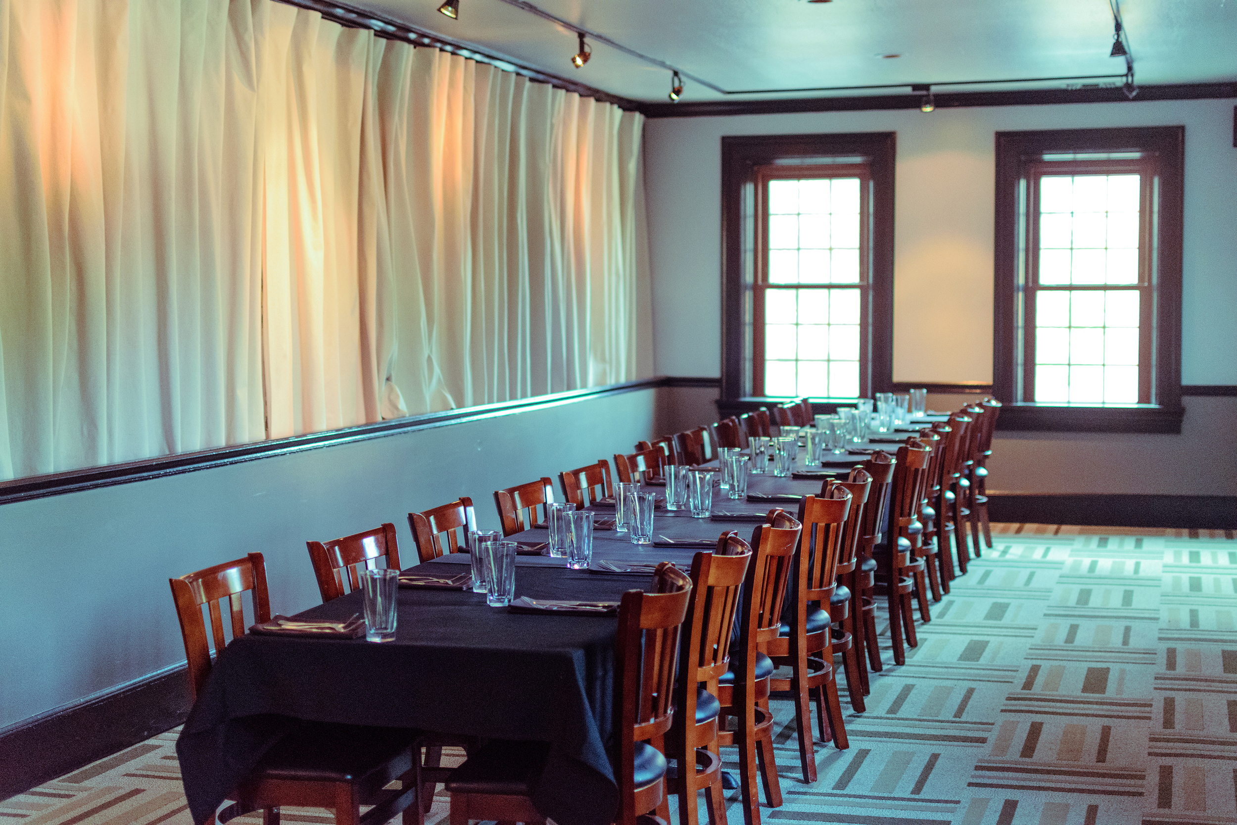 Parties exceeding the capacity numbers listed above can be accommodated in the form of a restaurant buyout with the appropriate advance notice.
