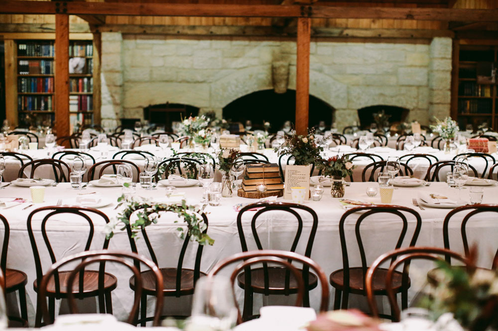 Housing our restaurant and bar, its high ceilings with exposed timber beams and iron pendant lights, walls of leather bound antiquarian books, and the grand stone fireplace bring a special warmth to this truly unique location.