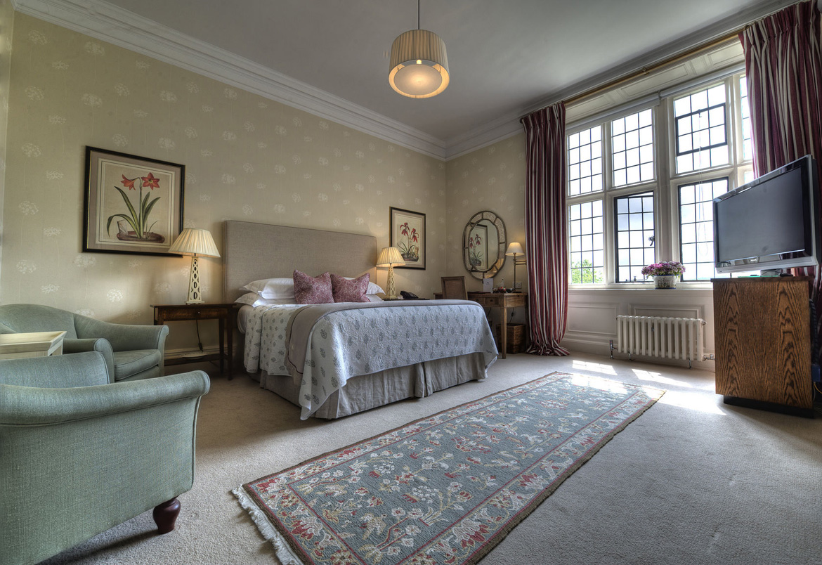 Bovey Castle features 60 individually-designed bedrooms, located in the original manor house and private mews.