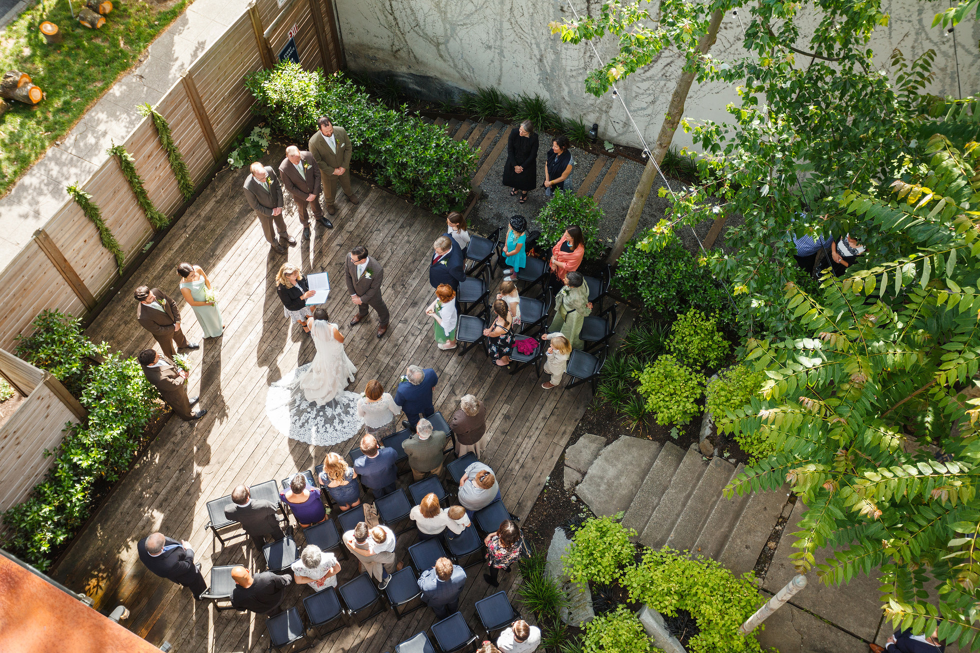 Courtyard Wedding Ceremony