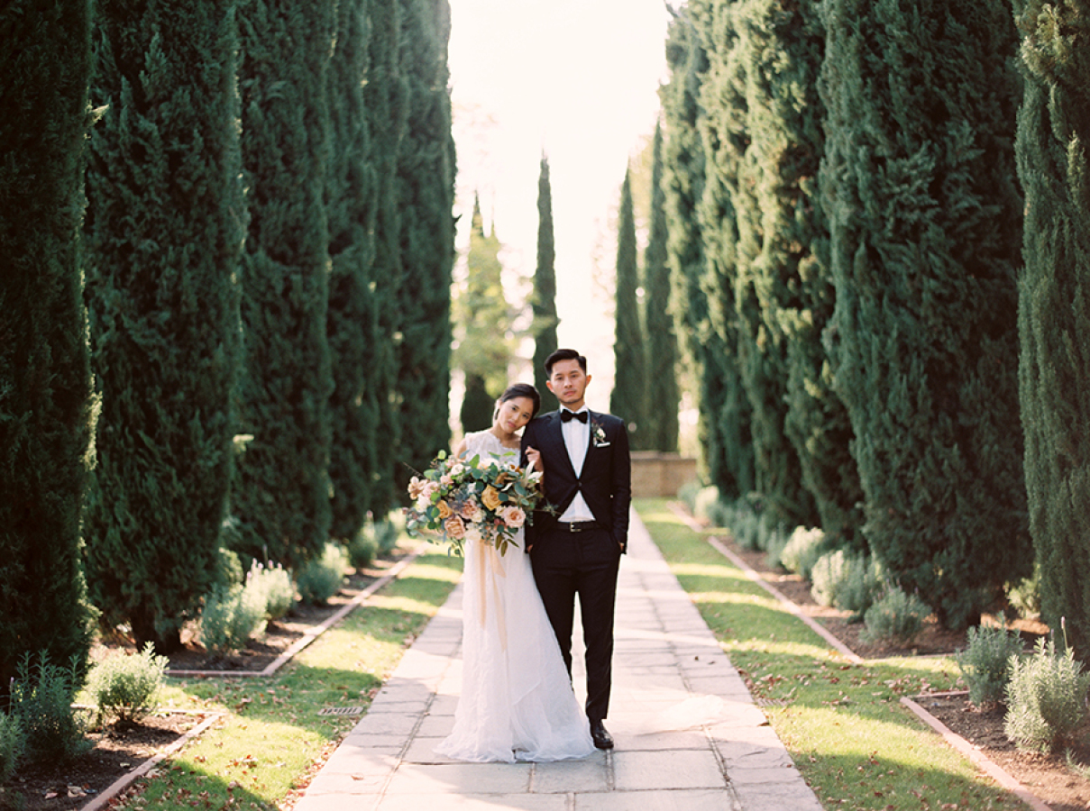 Beautiful backdrops for wedding portraits.