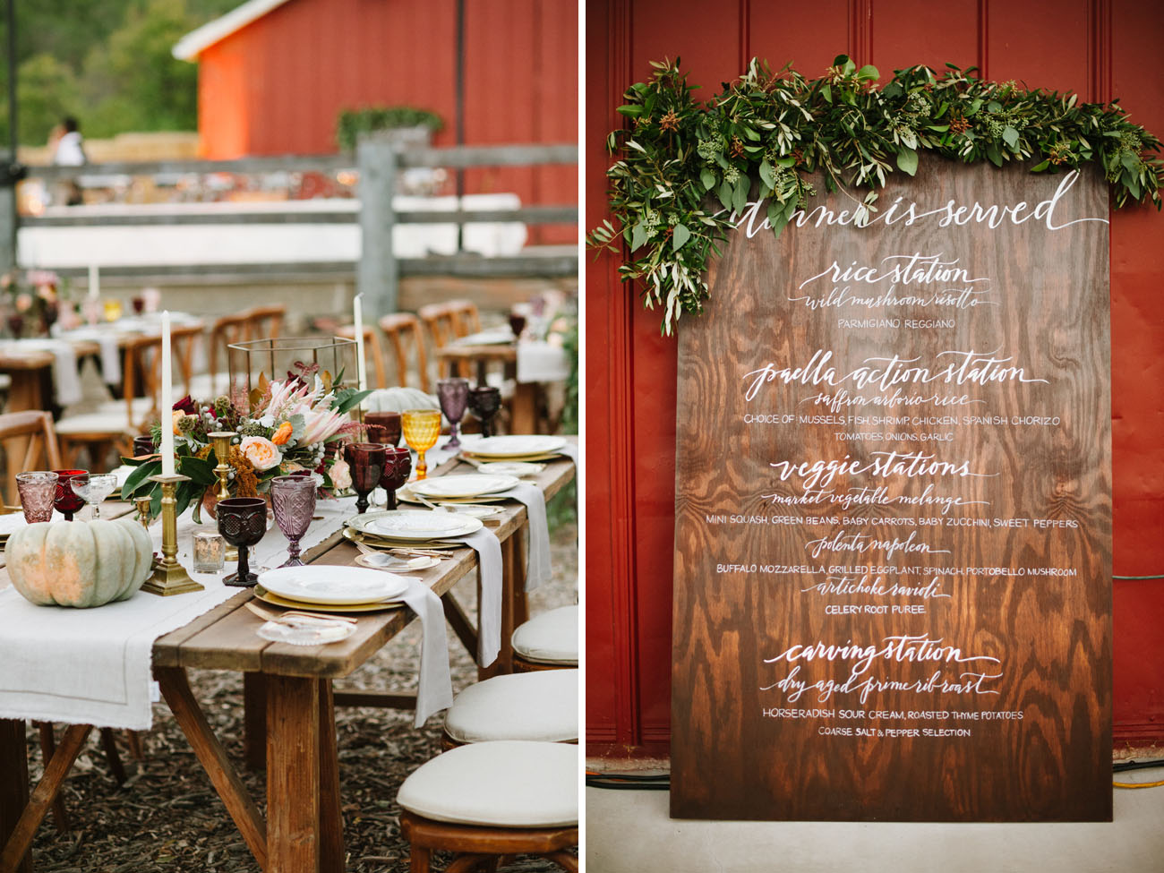 Wooden Menu