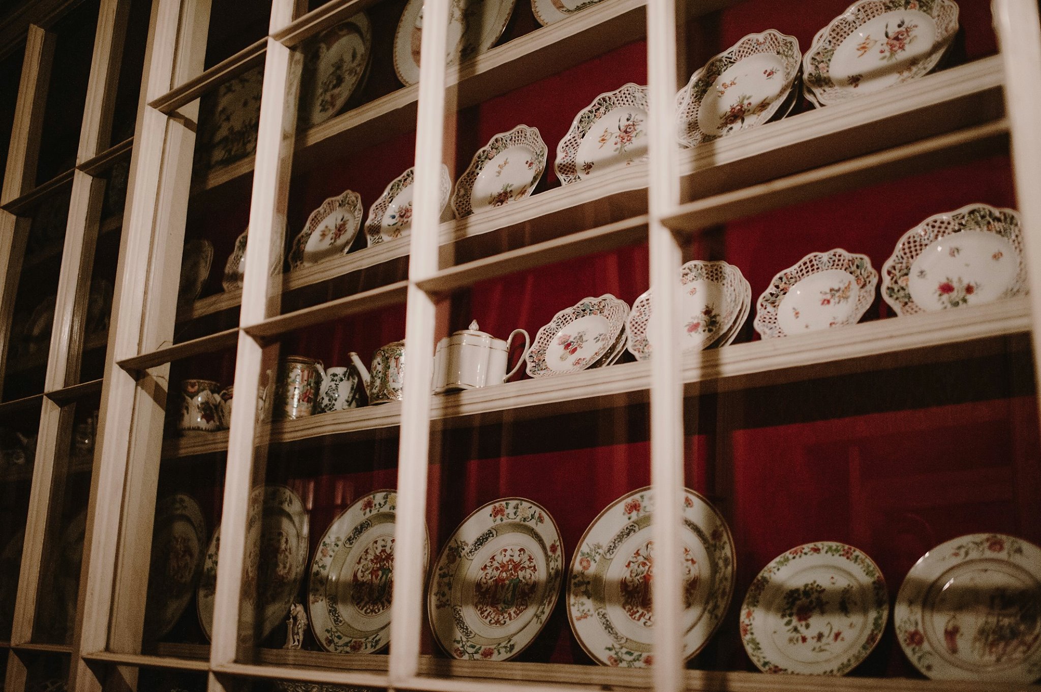 Beautiful display of the china collection.