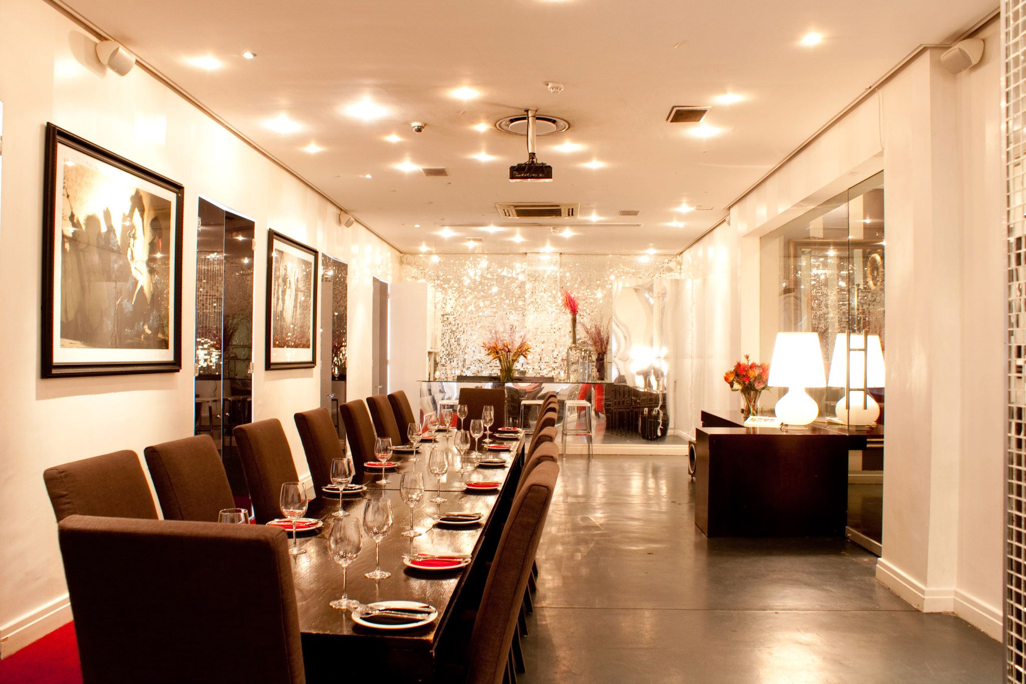 The Venue, on the first floor of the Grand Daddy Hotel, is a luscious locale, perfect for just about any function.