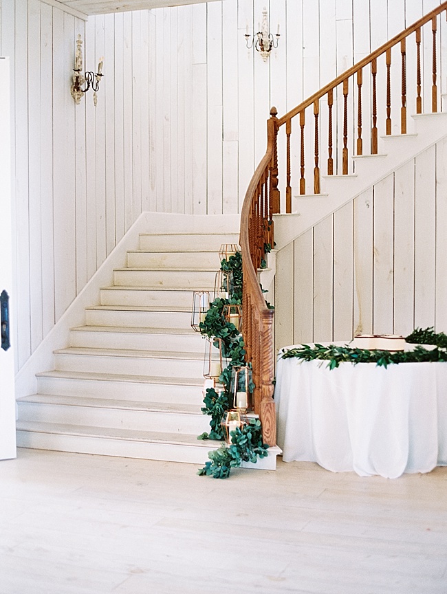 Staircase leading up to the second floor.
