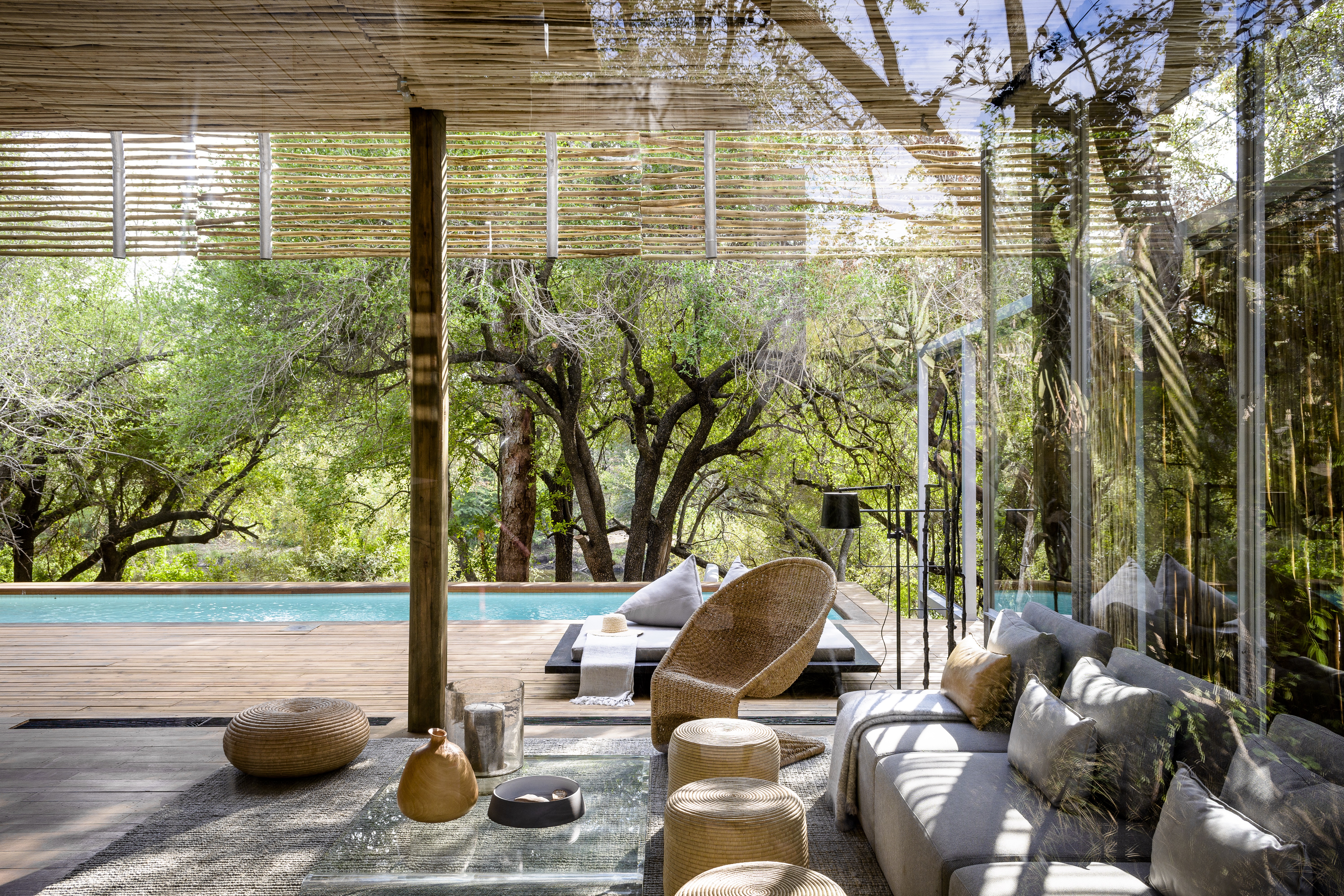 Singita Lebombo Lodge is a celebration of cutting-edge design in an African context where everything defers to nature.