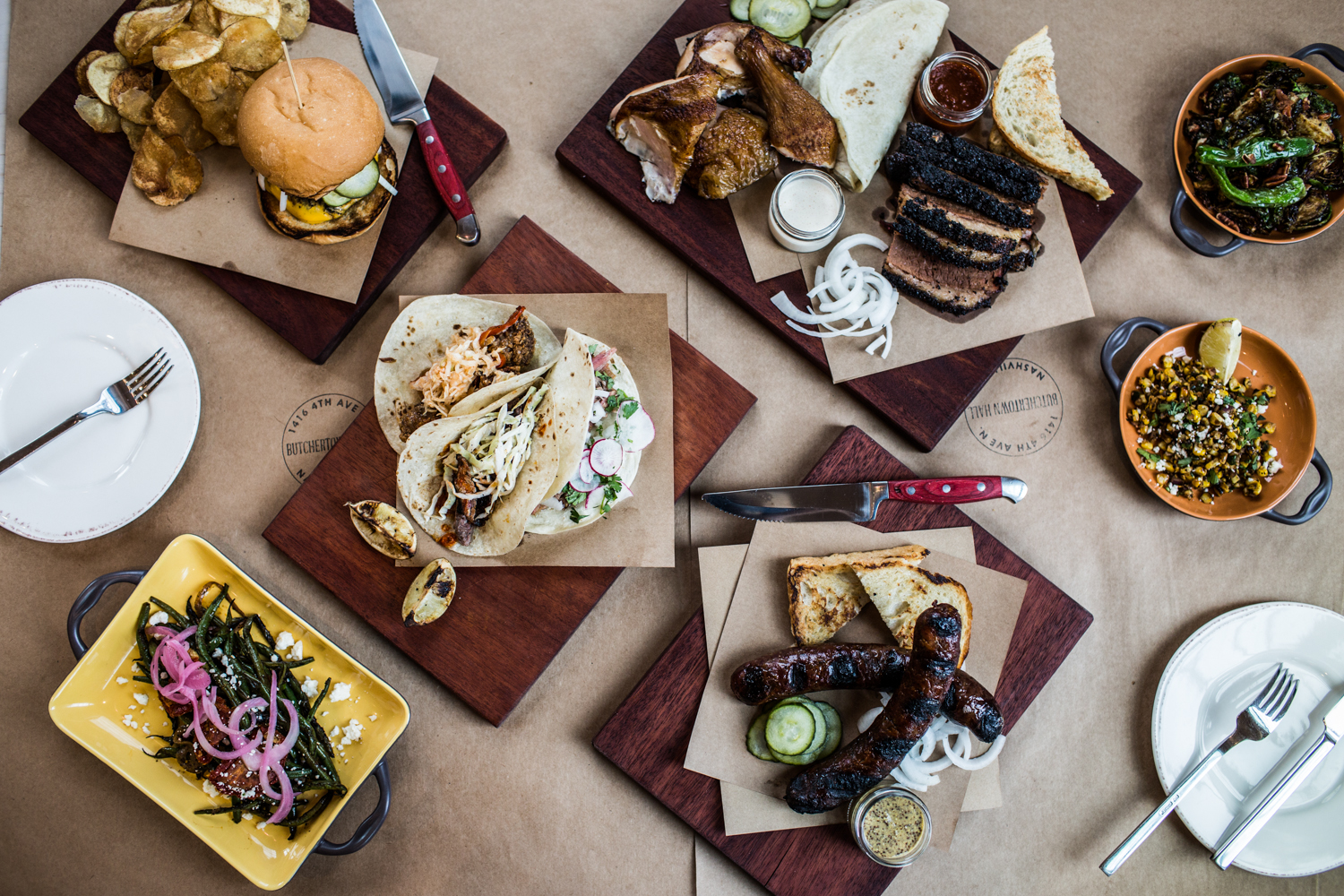 We cook exciting food with soul, sustainably utilizing primitive wood-fired cooking techniques for sandwiches, brisket and handmade sausage by the pound, Tex-Mex favorites, and premium cuts cooked over our Infierno Argentinian-Style grill.